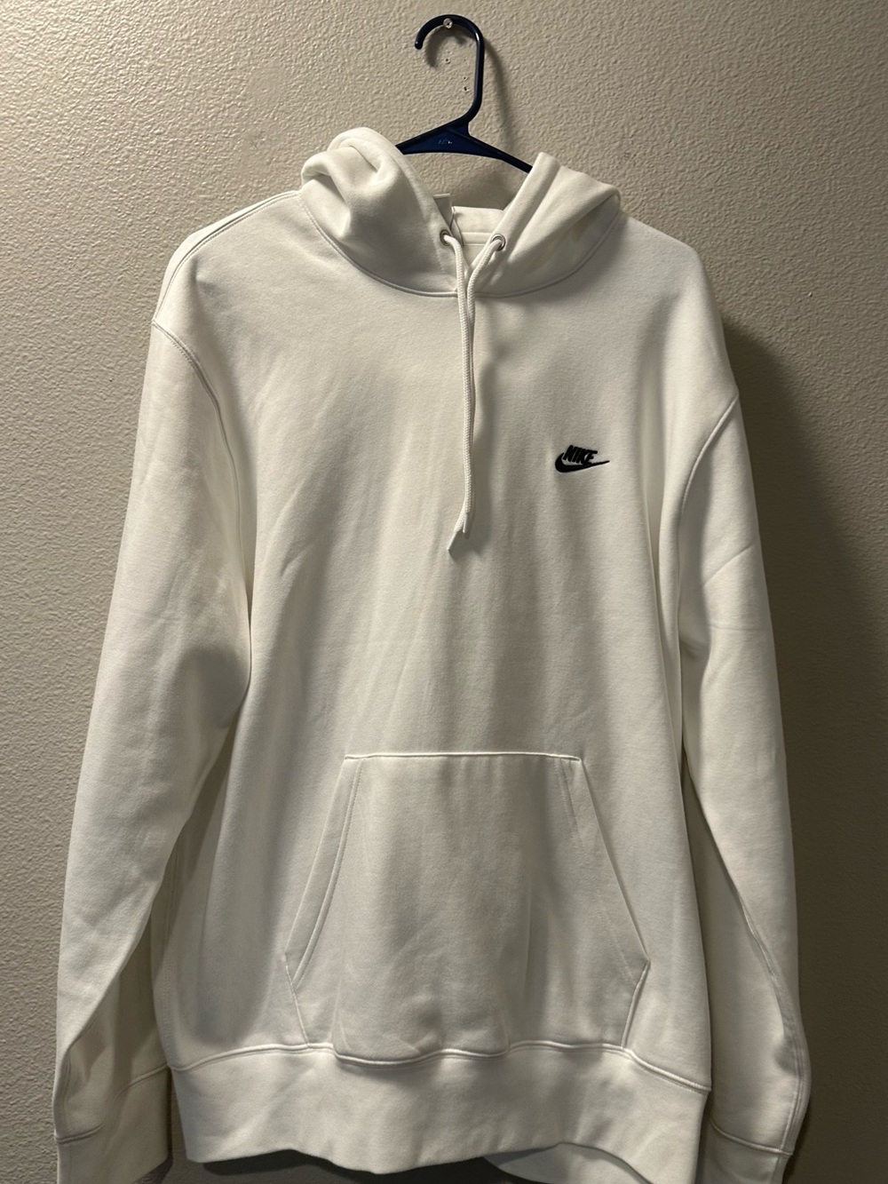Nike White Crewneck Hoodie- NWT- Size L